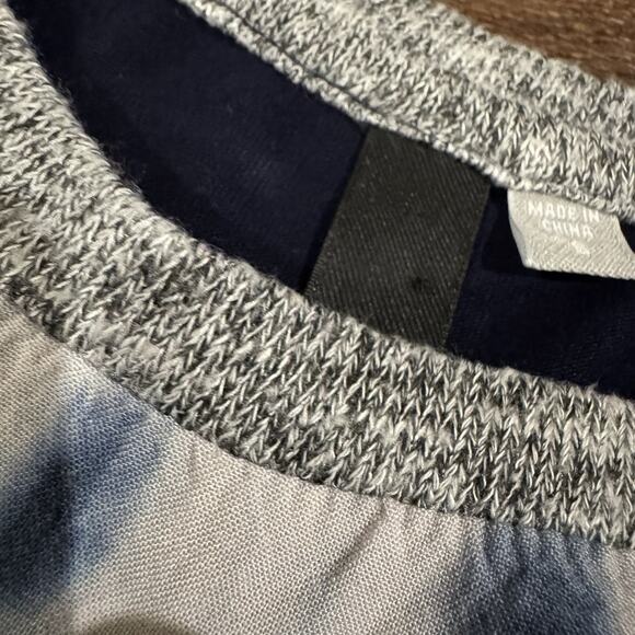 Kut From the Kloth Lightweight Sweater Small Gray Blue Tie Dye Rayon Boho Knit - Picture 4 of 10